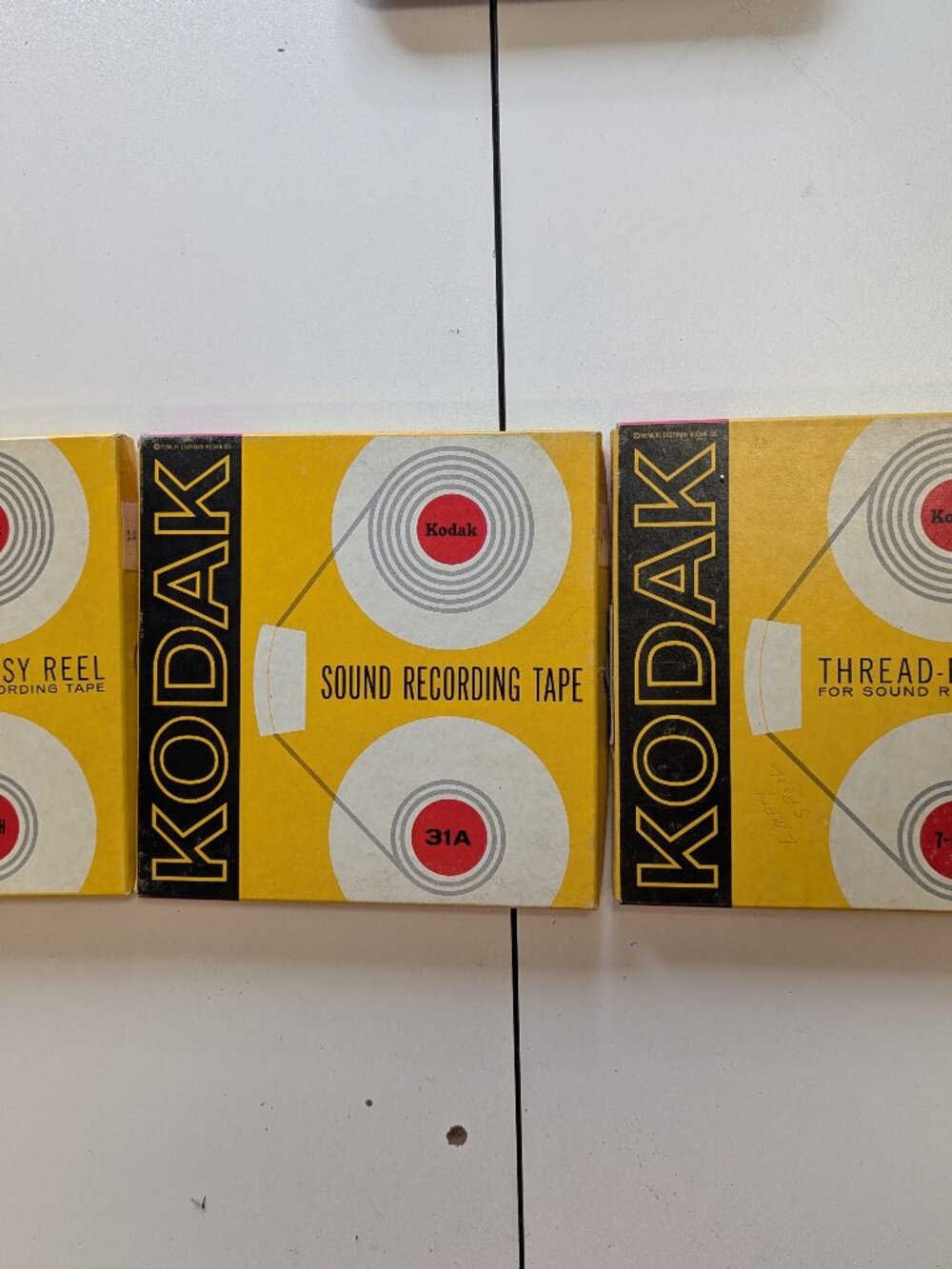 Lot of 3 Kodak Magnetic Recording Tape